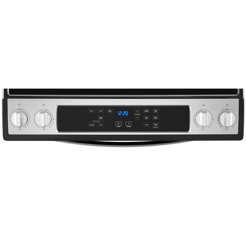 Whirlpool 30 in. 4.8 cu. ft. Slide-In Electric Range with Radiant Burners - Stainless Steel, Stainless Steel, hires