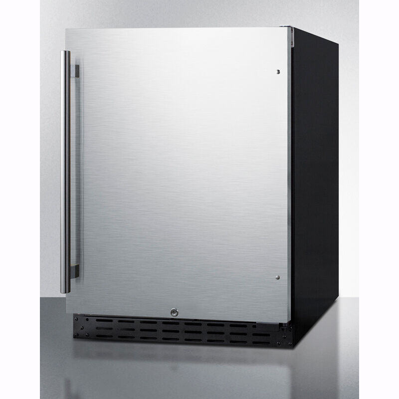 Summit 24 in. 4.2 cu. ft. Undercounter Refrigerator - Stainless Steel, , hires