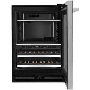 JennAir Noir Series 24 in. 5.0 cu. ft. Built-In Beverage Center with Fixed Shelves & Digital Control - Black, , hires