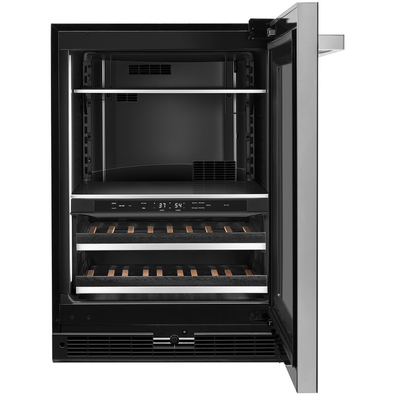 JennAir Noir Series 24 in. 5.0 cu. ft. Built-In Beverage Center with Fixed Shelves & Digital Control - Black, , hires