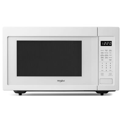 Whirlpool 22 in. 1.6 cu.ft Countertop Microwave with 10 Power Levels & Sensor Cooking Controls - White | WMC30516HW