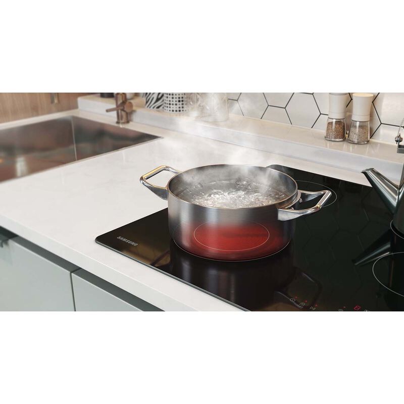 Samsung 24" Electric Cooktop with 4 Smoothtop Burners Black P.C. Richard & Son