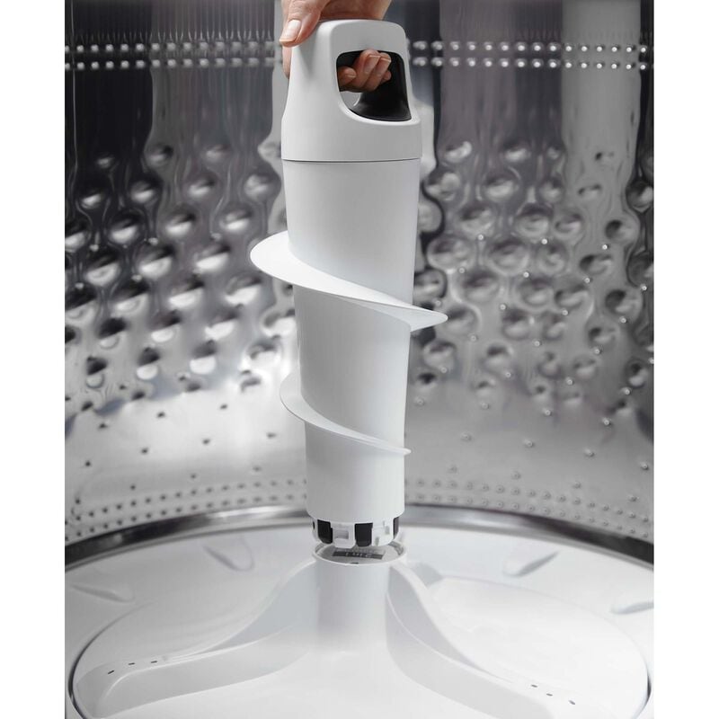 Whirlpool 27 in. 5.3 cu. ft. Smart Top Load Washer with 2-in-1 Removable Agitator & Sanitize with Oxi - White, White, hires