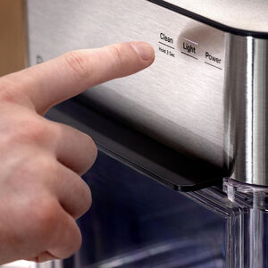 GE Profile 11 in. Smart Ice Maker with 3 lb. Ice Storage & Digital Control - Stainless Steel, , hires