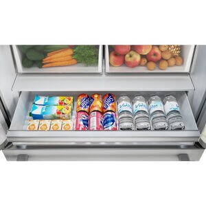 Sharp 36 in. 22.5 cu. ft. Counter Depth 4-Door French Door Refrigerator with Ice Maker - Stainless Steel, , hires