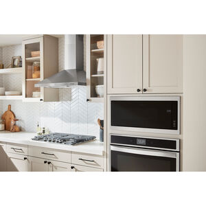 Whirlpool 30 in. 1.1 cu. ft. 1000W Low Profile Built-In Microwave - Stainless Steel, , hires