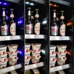 XO 24 in. Built-In/Freestanding Combo Wine & Beverage Center with Pull-Out Shelves & Digital Control - Stainless Steel, Stainless Steel, hires