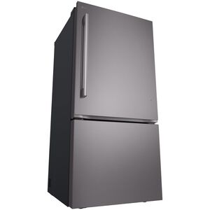 LG 33 in. 25.5 cu. ft. Smart Bottom Freezer Refrigerator with Ice Maker - Black Stainless Steel, , hires