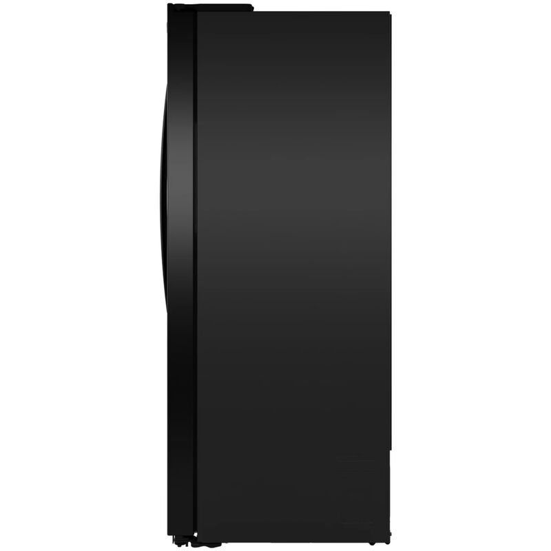 GE 36 in. 23.6 cu. ft. Counter Depth Side-by-Side Refrigerator with Ice & Water Dispenser - Black, Black, hires