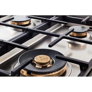 Bertazzoni Professional Series 48 in. 6-Burner Natural Gas Rangetop with Griddle, Simmer & Power Burners - Stainless Steel, , hires