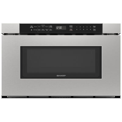 Sharp 24 in. 1.2 cu. ft. 950W Built-In Microwave with Sensor Cooking - Stainless Steel | SMD2420MS