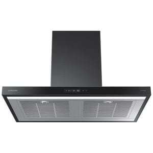 Samsung 36 in. Smart Convertible Chimney Style Range Hood with 630 CFM, 4 Fan Speeds & 1 LED Light - Deep Charcoal, Deep Charcoal, hires
