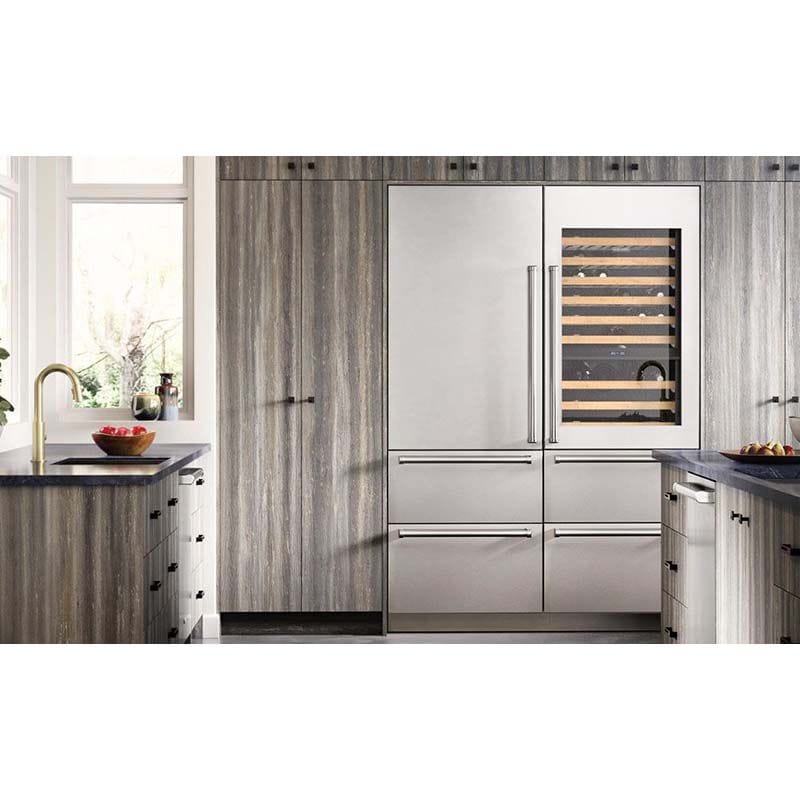 Sub-Zero Designer Series 30 in. Built-in Smart Wine Column Storage with Wood Racks, Multi-Temperature Zones & 86 Bottle Capacity - Custom Panel Ready, , hires