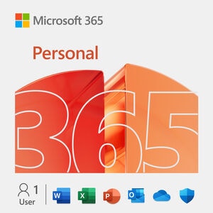 Microsoft Office 365 Personal | 12-month subscription, 1 person, PC/Mac Key Card
