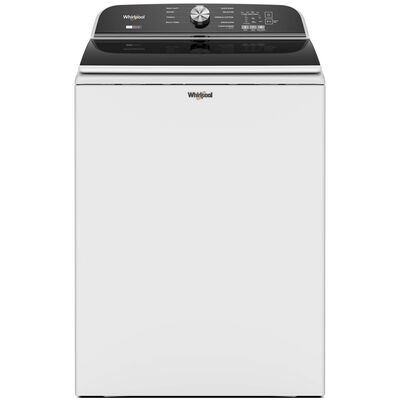 Whirlpool 27.375 in. 5.3 cu. ft. Top Load Washer with 2-in-1 Removable Agitator - White | WTW6157PW