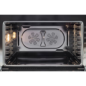 Bertazzoni Master Series 30 in. 4.7 cu. ft. Convection Oven Freestanding Natural Gas Dual Fuel Range with 5 Sealed Burners - Matte White, , hires