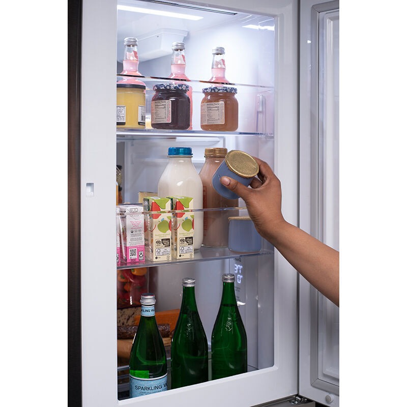 Poeland Refrigerator Organizer Box, Fridge Side Door Storage Containers  Plastic Translucent Pack of 3