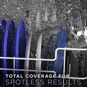 GE 24 in. Front Control Flush-Mount Dishwasher with 55 dBa Sound Level, Dry Boost & Pocket Handle - White, White, hires