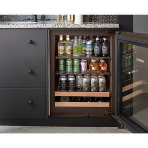 Sub-Zero Designer Series 24 in. 5.5 cu. ft. Built-In Undercounter Beverage Center with Adjustable Shelves & Digital Control Right Hinged - Custom Panel Ready, , hires