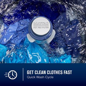 Maytag Pet Pro 27 in. 4.7 cu. ft. Top Load Washer with Agitator - Volcano Black, Volcano Black, hires