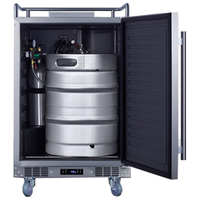 Summit 24 in. 5.6 cu. ft. Commercial Kegerator (No tap kit included) - Stainless Steel, , hires