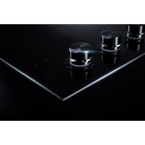 JennAir Oblivian Glass 36 in. 5-Burner Electric Cooktop with Simmer Burner & Power Burner - Black, , hires