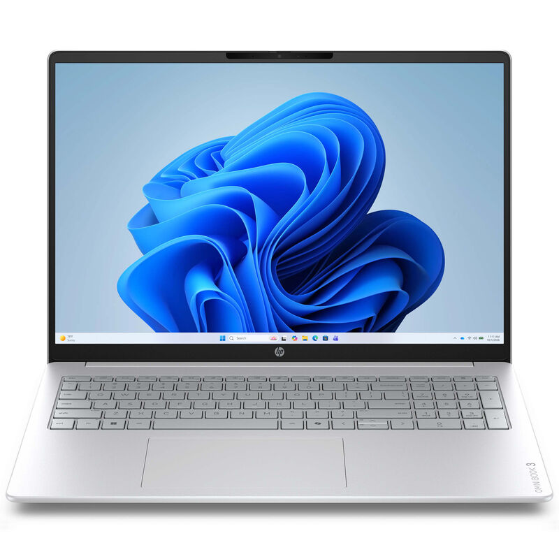 HP OmniBook 3 16 in. Touch Screen Notebook with Copilot, Intel Core Ultra 7 255U, 12-Core CPU, Intel GPU, 16 GB RAM, 512 GB SSD, up to 10.5 Hrs. of Battery Life & Windows 11 Home - Glacier Silver, , hires