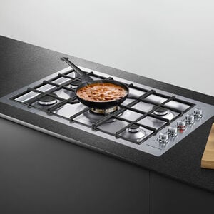 Fisher & Paykel Series 9 36 in. 5-Burner LP Gas Cooktop with Simmer Burner & Power Burner - Stainless Steel, , hires