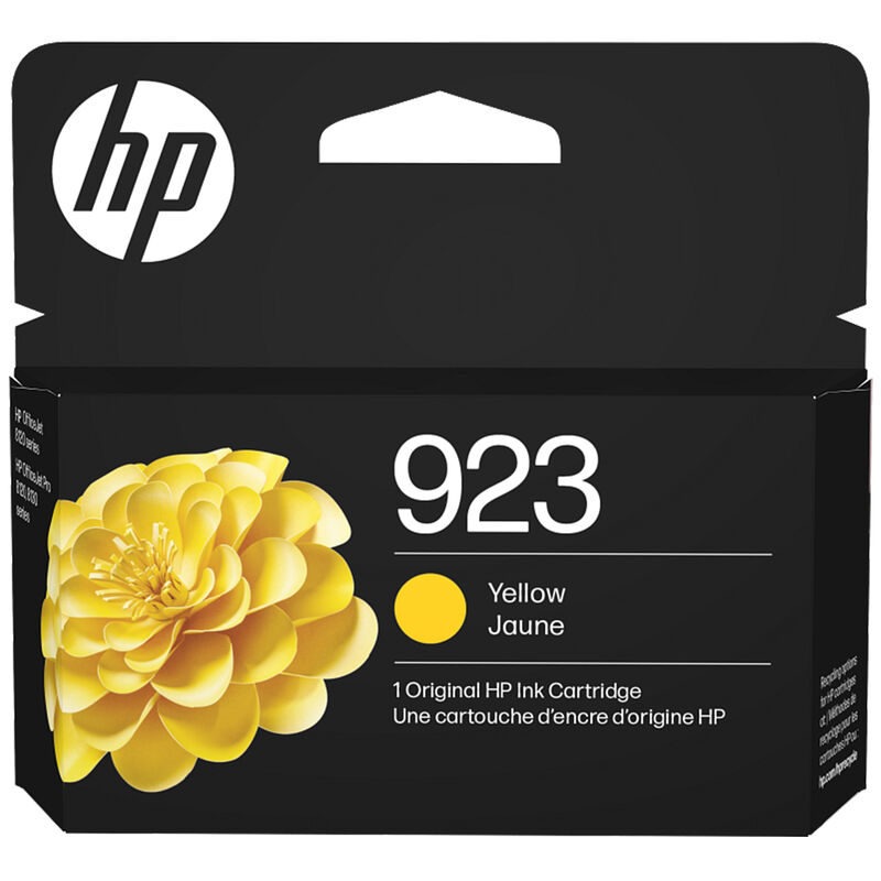 HP 923 Yellow Ink Cartridge, , hires