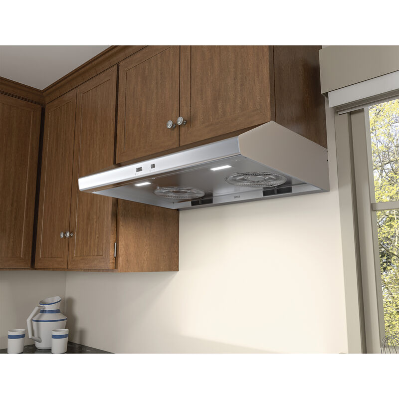 Zephyr Cyclone Series 30 in. Standard Style Range Hood with 3 Speed Settings, 600 CFM, Ducted Venting & 2 LED Lights - Stainless Steel, Stainless Steel, hires