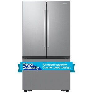 Samsung 36 in. 26.5 cu. ft. Smart Counter Depth French Door Refrigerator with Ice Maker - Fingerprint Resistant Stainless Steel, , hires