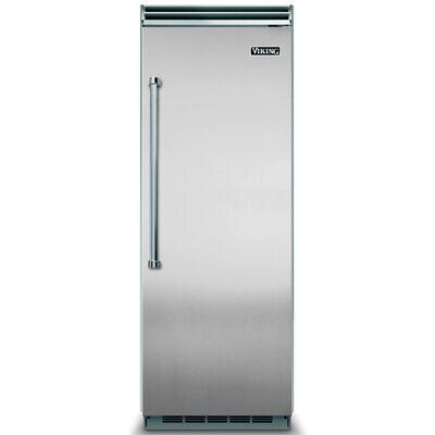 Viking 5 Series 30 in. 15.9 cu. ft. Built-In Triple-Drawers Upright Freezer with Ice-Maker & Adjustable Shelves - Stainless Steel | VCFB5304RSS