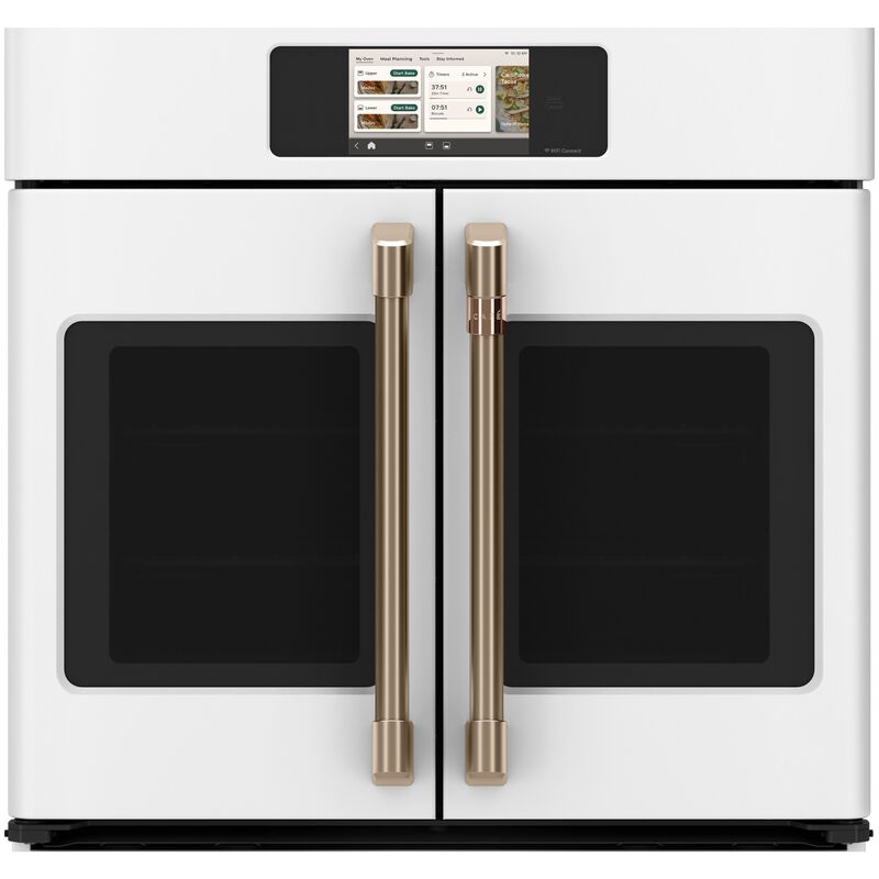 Cafe Professional Series 30 in. 5.0 cu. ft. Smart Electric Single Wall Oven with True European Convection - Matte White, , hires