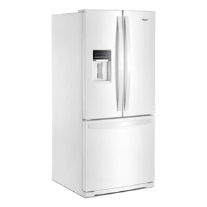 Whirlpool 30 in. 19.7 cu. ft. French Door Refrigerator with Water Dispenser - White, White, hires