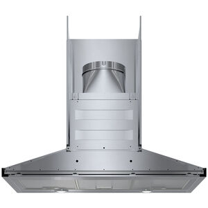 Bosch 300 Series 36 in. Convertible Chimney Style Range Hood with 300 CFM, 3 Fan Speeds & 2 LED Lights - Stainless Steel, , hires
