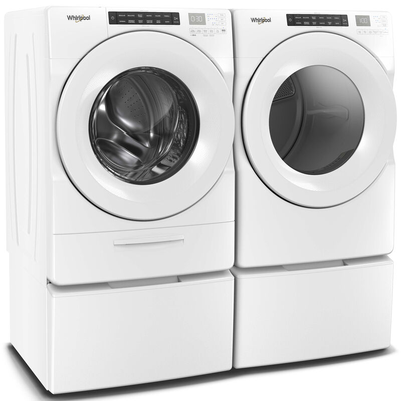 Whirlpool 27 in. 7.4 cu. ft. Stackable Gas Dryer with Intuitive Touch Controls, Sanitize Cycle & Sensor Dry - White, , hires