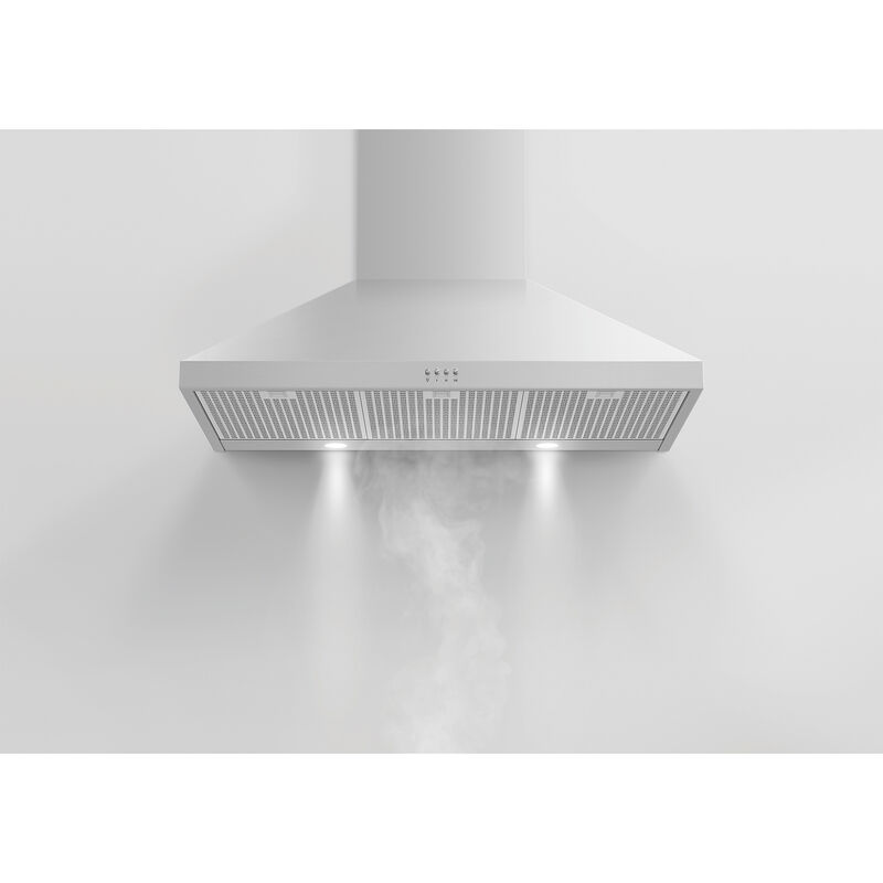 Fisher & Paykel Series 7 36 in. Chimney Style Range Hood with 3 Speed Settings, Convertible Venting & 2 LED Lights - Stainless Steel, , hires