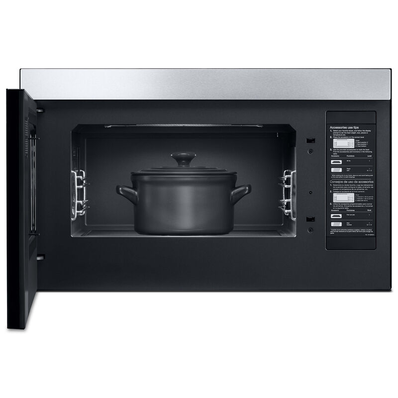 JennAir 30 in. 1.1 cu. ft. Over-the-Range Smart Microwave with 10 Power Levels, 400 CFM & Sensor Cooking Controls - Floating Glass Black, , hires