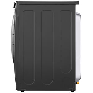 LG 27 in. 7.4 cu. ft. Stackable Gas Dryer with FlowSense Duct Clogging Indicator & Sensor Dry - Middle Black, Black, hires