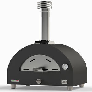 XO Tabletop Hybrid Natural Gas & Wood Pizza Oven - Black, , hires