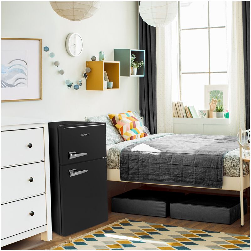 Avanti 18 in. 3 cu. ft. Mini Fridge with Top Freezer - Black, Black, hires