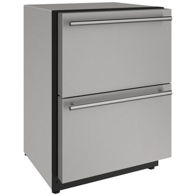 U-Line 2000 Series 24 in. 4.9 cu. ft. Refrigerator Drawer - Stainless Steel | 2224DWRS00A