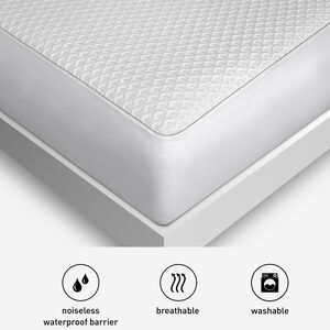 BEDGEAR Ver-Tex Queen Size Mattress Protector - White, , hires