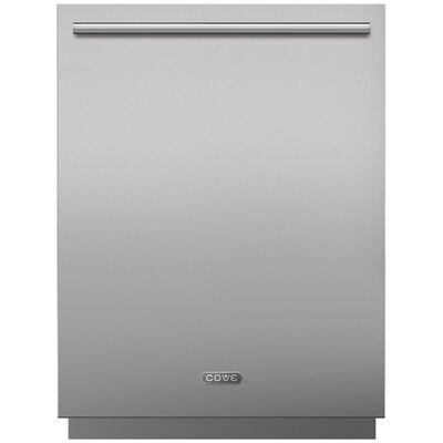 Cove 24 in. Dishwasher Panel with Tubular Handle & 4 in. Toe Kick - Stainless Steel | 9019419