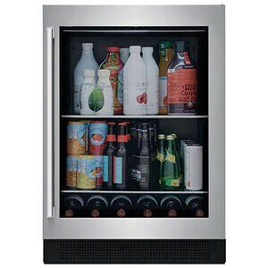 Electrolux 24 in. 5.1 cu. ft. Built-in Beverage Center with Pull-Out Shelves & Digital Control - Stainless Steel, , hires