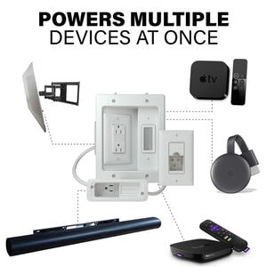 Sanus Systems In-Wall Power Kit for Mounted TV & Soundbar, , hires