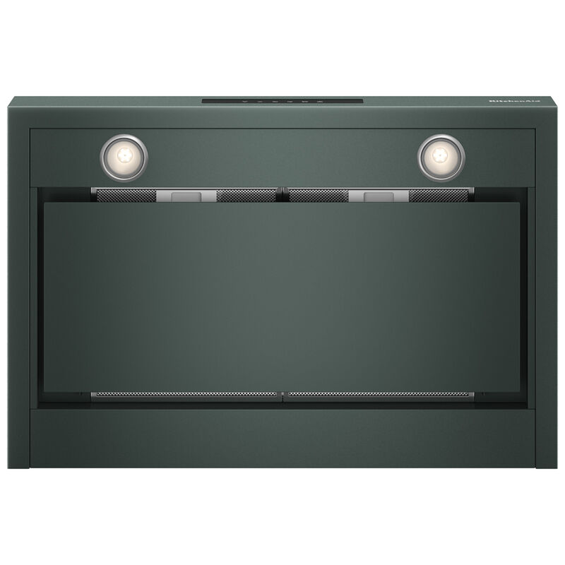 KitchenAid 30 in. Convertible Chimney Style Range Hood with 400 CFM, 4 Fan Speeds & 2 LED Lights - Juniper, , hires