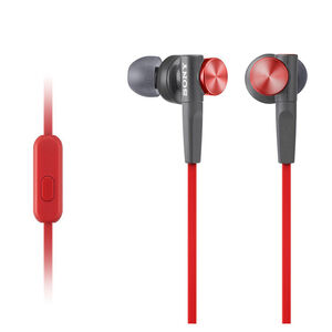 Sony Extra Bass In-Ear Wired Headphones - Red, , hires