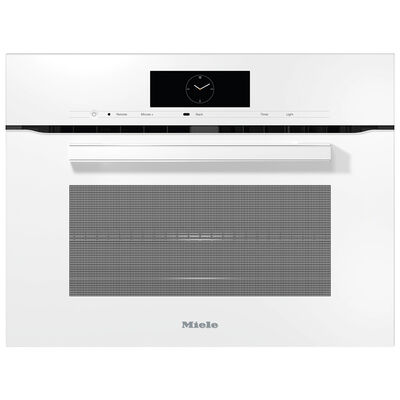 Miele 24" 1.5 Cu. Ft. Electric Smart Wall Oven with Standard Convection - Brilliant White | H7840BMBRWS