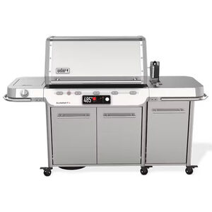 Weber Summit Smart FS38X S Series 5-Burners Natural Gas Grill with Side Burner, Rotisserie & Smoker Box - Stainless Steel, , hires